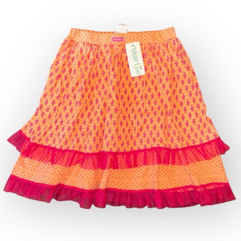 Naartjie seahorse tulle layered girls skirt